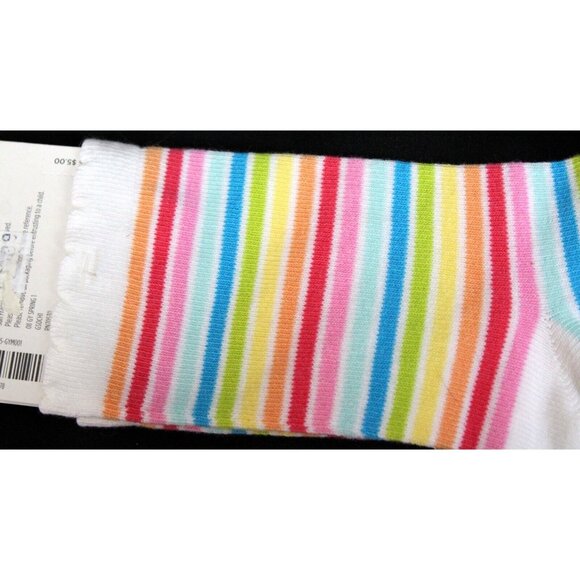 2008 Gymboree Spring Rainbow 3pc Striped Skorts Socks Candy Skirt sz 7 Spring - Picture 9 of 10